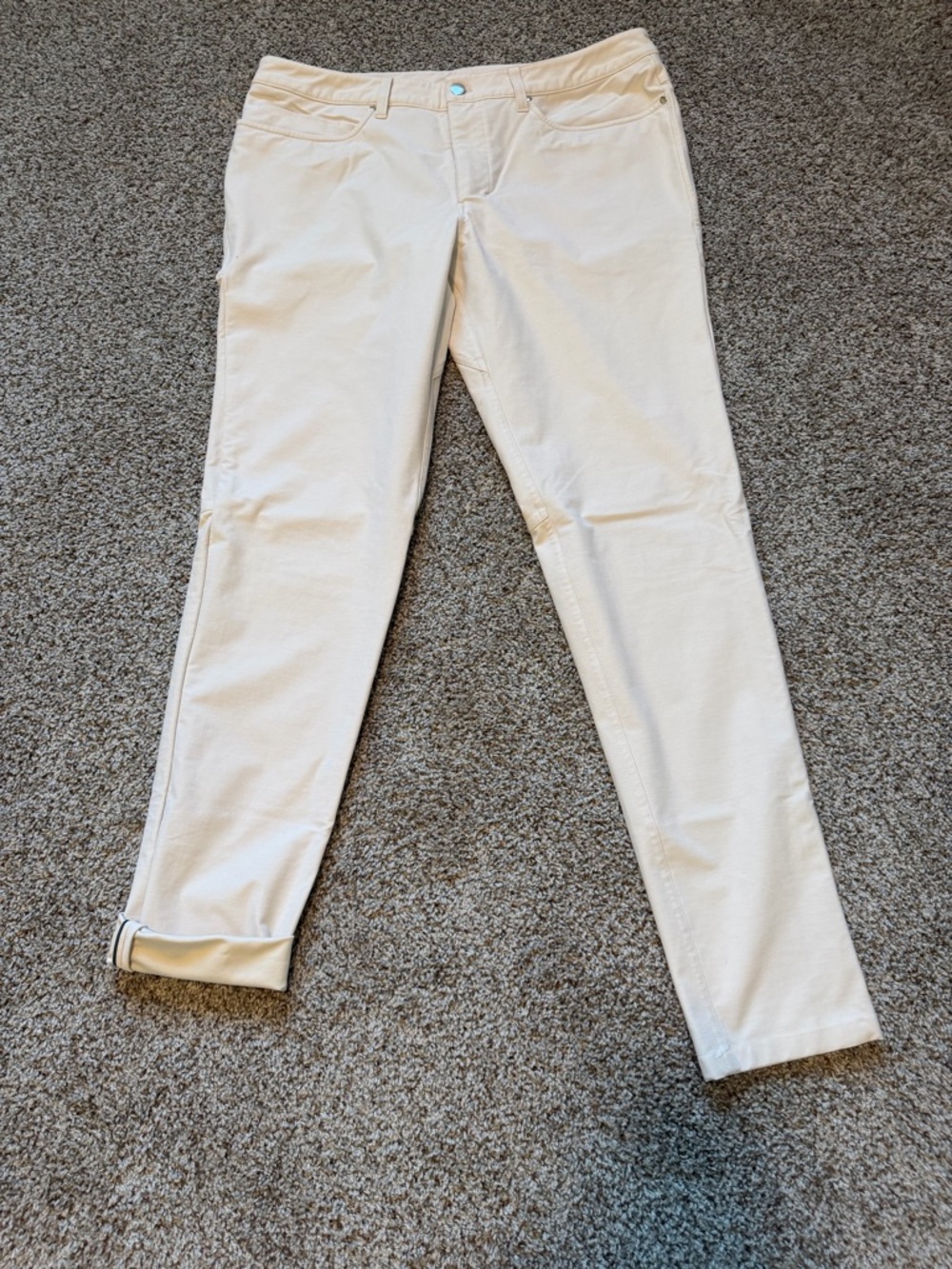 lululemon athletica Slim ABC Pant - White Opal (Cream) - Picture 6 of 11